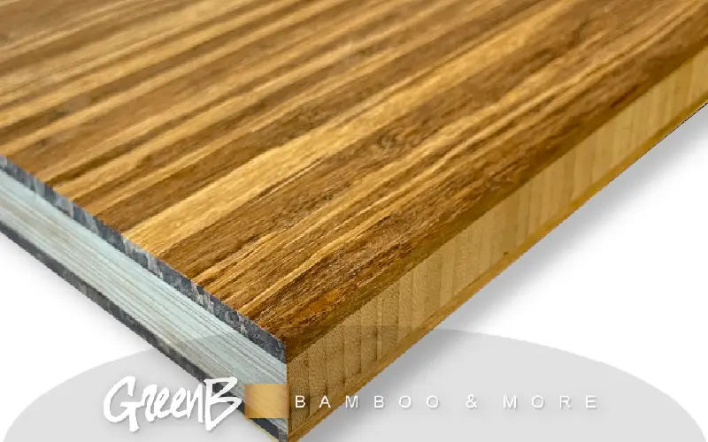 Pannello bamboo Midi listellare a 3 strati colore tiger spessore 2 cm